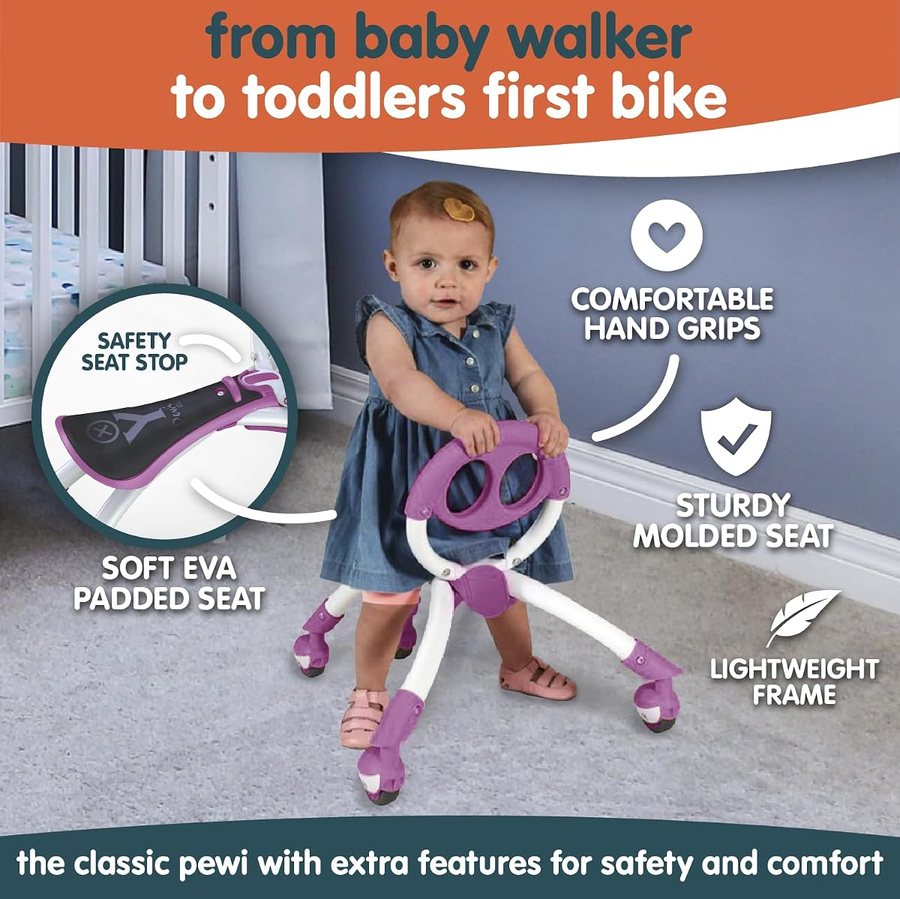 Pewi Elite — Purple ride-on toy by YBike
