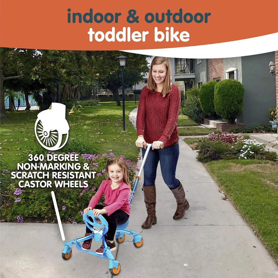 Pewi Stroll — Blue ride-on toy by YBike