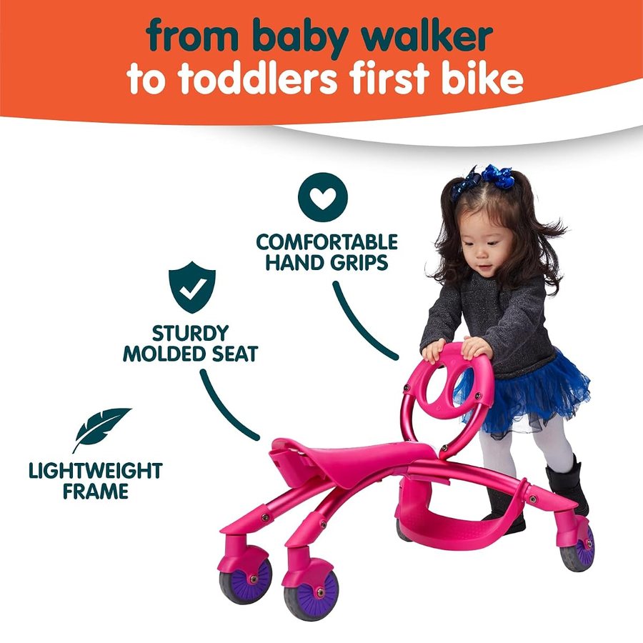 Pewi Stroll — Pink ride-on toy by YBike